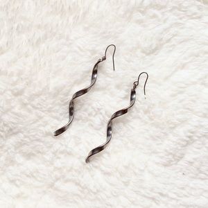 Silver Ringlet Earrings-Unique